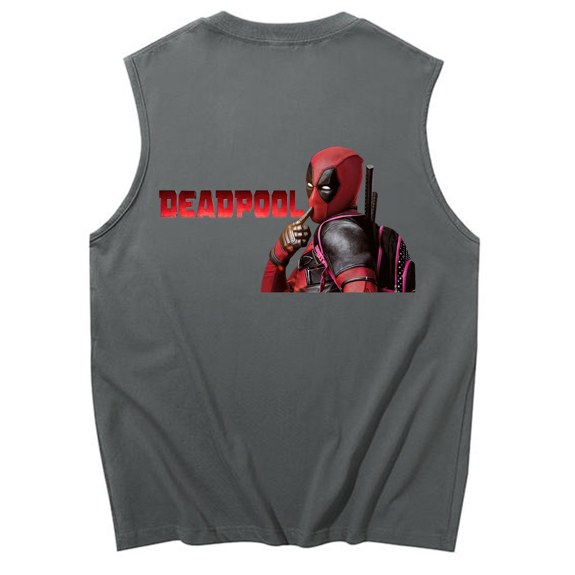 （画像用） Deadpool デッドプール コットン100％タンクトップ（背面プリント）